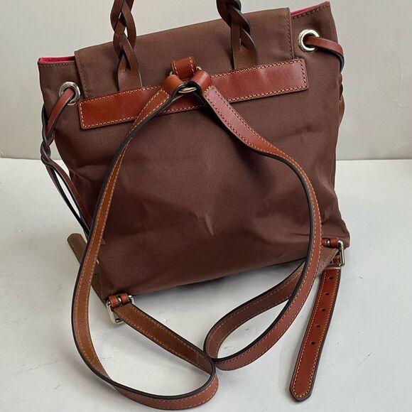 Dooney & Bourke Nylon Flap Backpack
Chocolate Brown Braided Leather - Picture 3 of 16